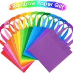 A colorful assortment of 30 MIMIND non-woven party gift bags with handles, showcasing 15 different bright colors.