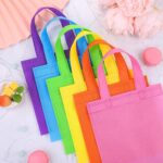 A colorful assortment of 30 MIMIND non-woven party gift bags with handles, showcasing 15 different bright colors.