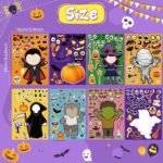 A variety of colorful Halloween-themed stickers from OHOME, including pumpkins, ghosts, and bats, on 24 sheets.