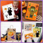 A variety of colorful Halloween-themed stickers from OHOME, including pumpkins, ghosts, and bats, on 24 sheets.