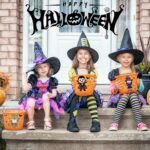 A variety of colorful Halloween-themed stickers from OHOME, including pumpkins, ghosts, and bats, on 24 sheets.